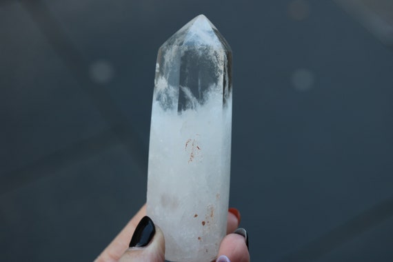 Clear Quartz Crystal with Inclusions