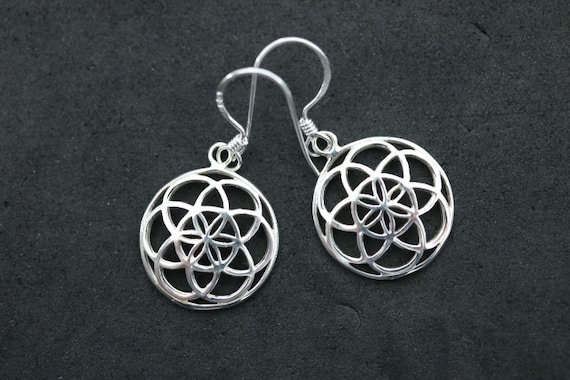 Seed of Life Design Earrings | 925 Sterling Silver