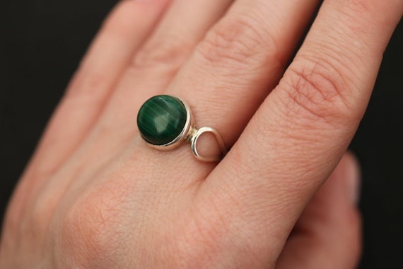 Malachite Ring | 925 Sterling Silver