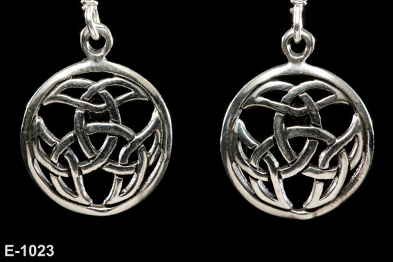 Celtic Knot Drop Earrings| Sterling Silver| Celtic Jewellery| Celtic Knot| Scottish Jewellery| Scotland| Edinburgh| Handmade