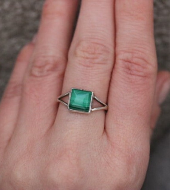 Malachite Ring | 925 Sterling Silver
