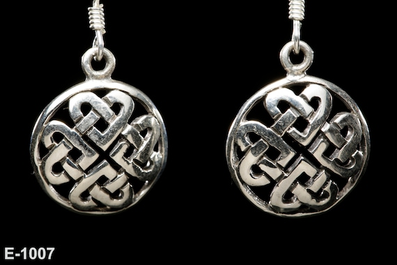 Celtic Knot Drop Earrings| Sterling Silver| Celtic Jewellery| Celtic Knot| Scottish Jewellery| Scotland| Edinburgh| Handmade