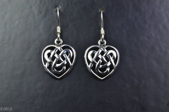 Celtic Love Knot Drop Earrings
