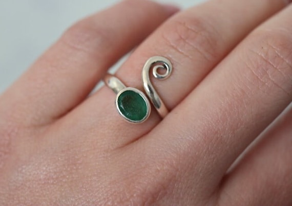 Emerald Ring | 925 Sterling Silver