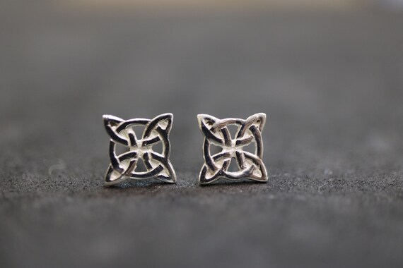 Celtic Cross Stud Earrings | 925 Sterling Silver
