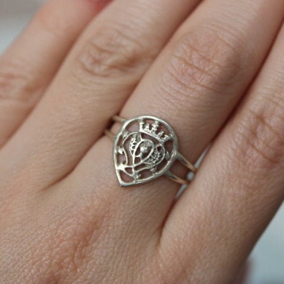 925 Silver  Luckenbooth Design  Ring