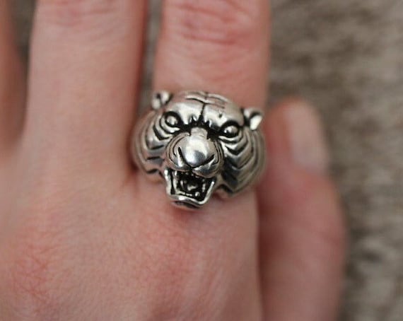 Bear Signet Ring | 925 Sterling Silver