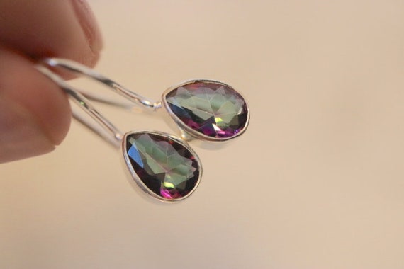 Mystic Topaz Earrings | 925 Sterling Silver