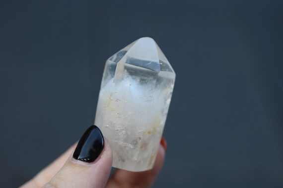 Clear Quartz Crystal with Inclusions