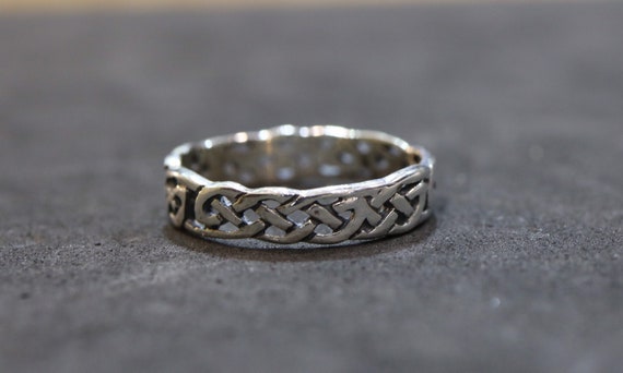 Celtic Design Sterling Silver Band