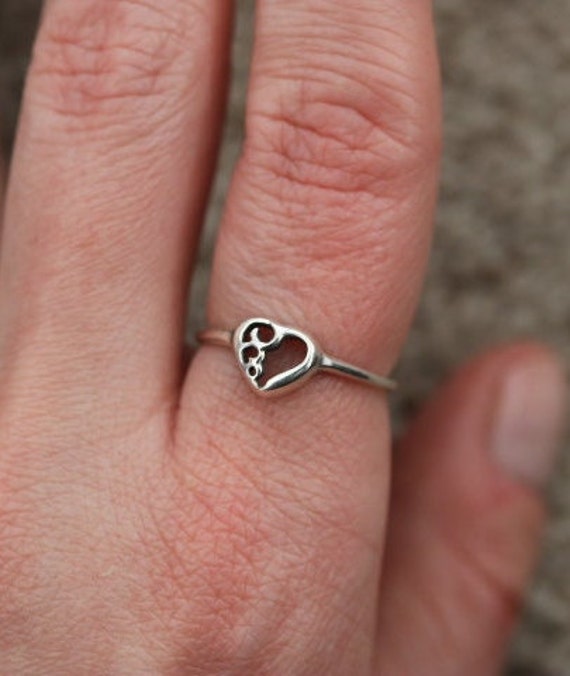 Celtic Heart 925  Silver Ring