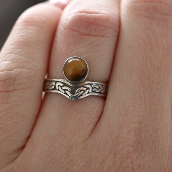 Tiger's Eye Ring | 925 Sterling Silver
