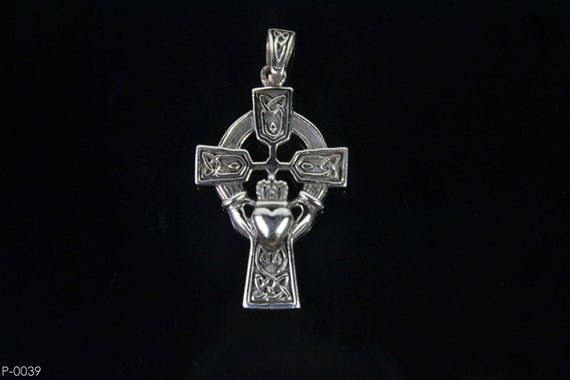 Claddagh Pendant Sterling Silver Celtic 