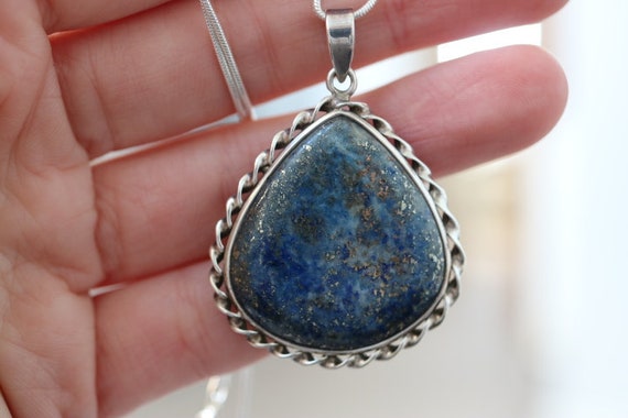 Lapis Lazuli Pendant | 925 Sterling Silver