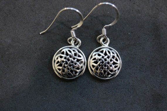 Celtic Knot Drop Earrings| Sterling Silver| Celtic Jewellery| Celtic Knot| Scottish Jewellery| Scotland| Edinburgh| Handmade