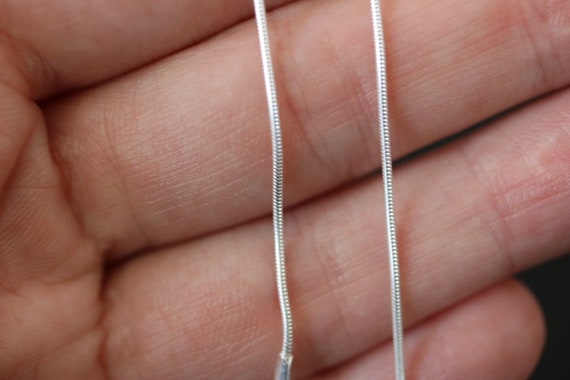 Sterling Silver Snake Chain  | Choose Your Length: 16", 18", 20", 22", 24", 26", 28", 30", 32"