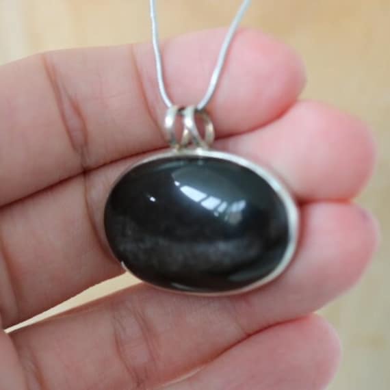 Sterling Silver Black Onyx Pendant