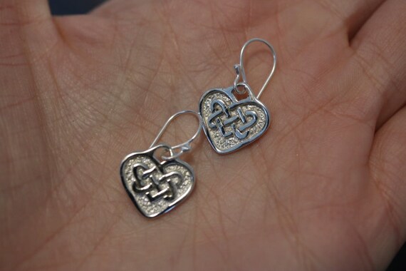Celtic Knot Drop Earrings| Sterling Silver| Celtic Jewellery| Celtic Knot| Scottish Jewellery| Scotland| Edinburgh| Handmade
