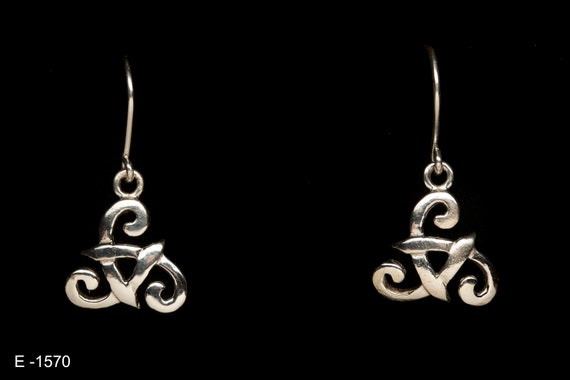 Triskelion Earring | 925 Sterling Silver | Celtic Design