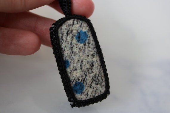 K2 Pendant Macrame Wrapped