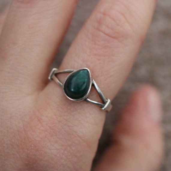 Chrysocolla Ring | 925 Sterling Silver