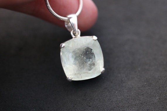 Aquamarine Pendant | 925 Sterling Silver