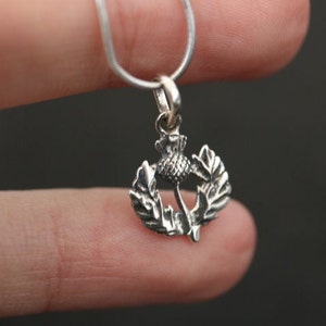 Scottish Thistle Pendant | 925 Sterling Silver