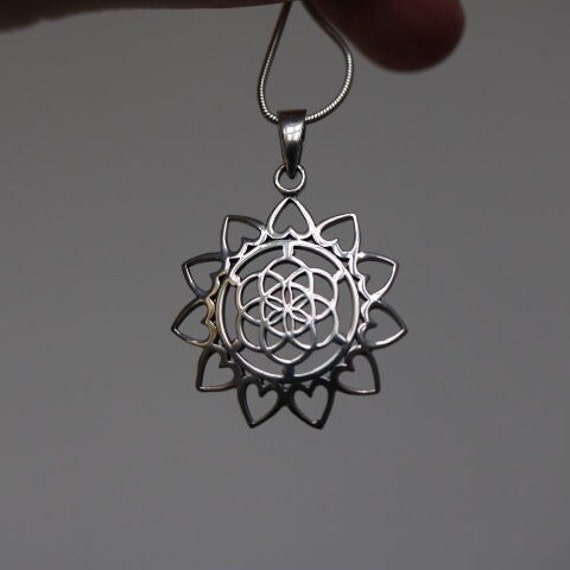 Seed of Life Design Pendant | 925 Sterling Silver