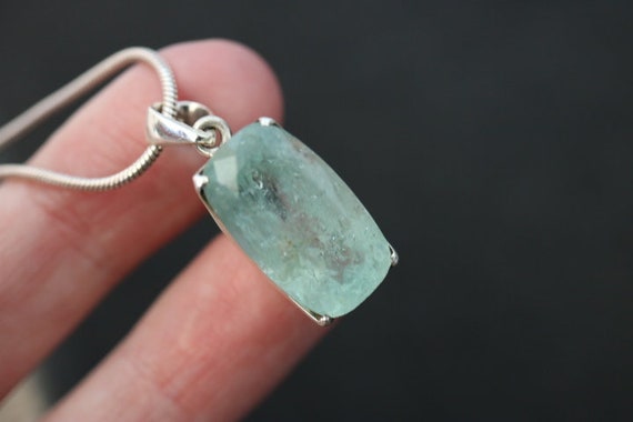 Aquamarine Pendant | 925 Sterling Silver