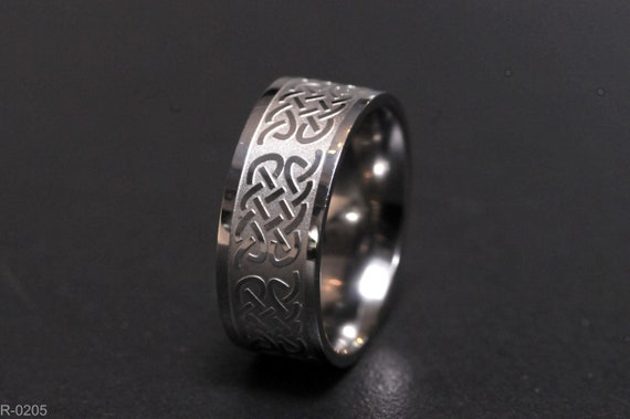 Stainless Steel Celtic Ring | Couples Ring | Male and Female Band | Unisex Ring