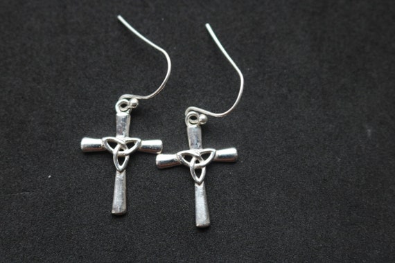 Celtic Cross and Trinity Knot  Earrings | 925 Sterling Silver