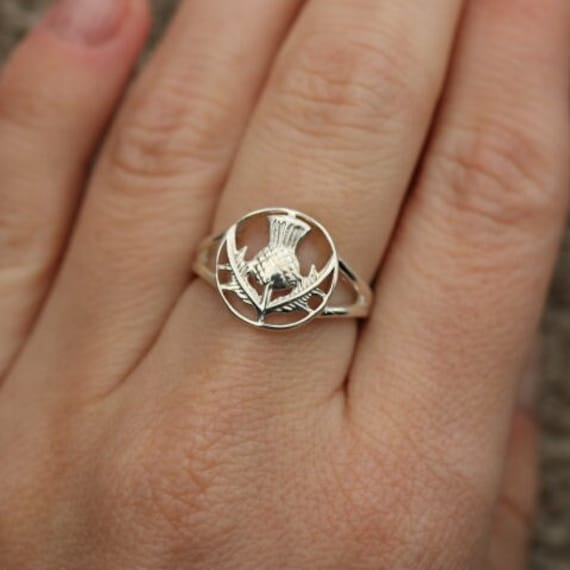 Scottish Thistle Ring | 925 Sterling Silver