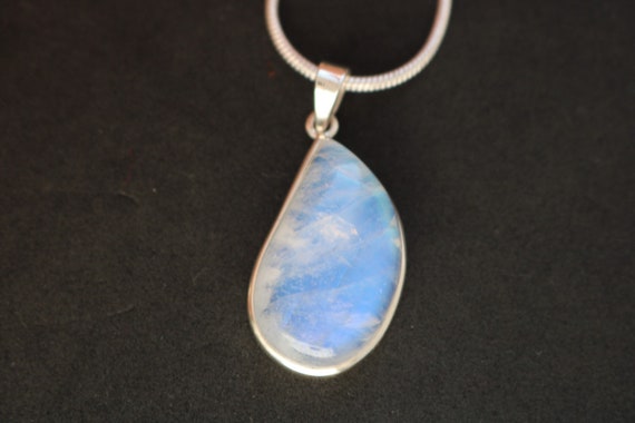 Rainbow Moonstone Pendant | 925 Sterling Silver