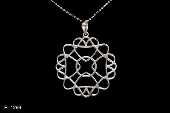 Eternal Knot Pendant  | Sterling Silver | Celtic Jewellery | Scottish Jewellery | Scotland | Edinburgh | Handmade