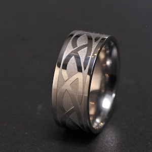 Stainless Steel Celtic Ring | Couples Rings | Male and Female Band | Unisex Ring