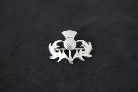 925 Silver Thistle Brooch