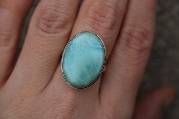 Larimar Ring | 925 Sterling Silver