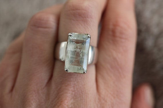 Aquamarine Ring | 925 Sterling Silver
