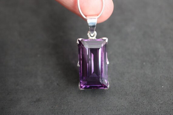 Amethyst Pendant | 925 Sterling Silver