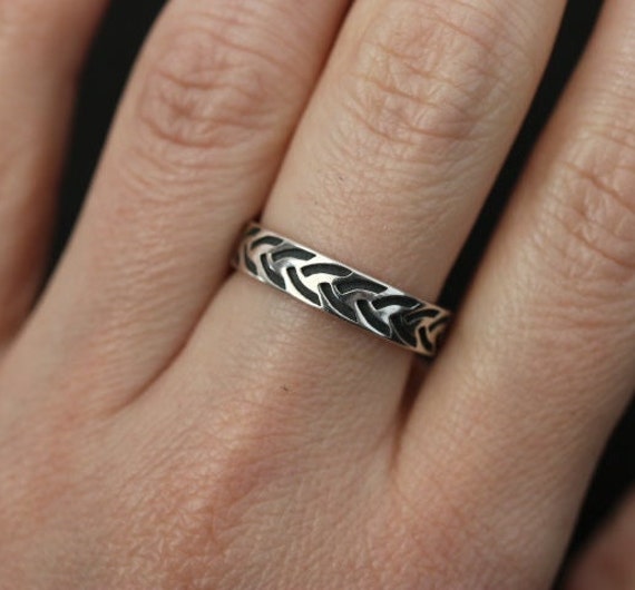 Celtic Design Sterling Silver Band