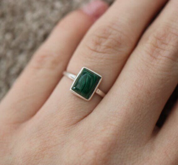 Malachite Ring | 925 Sterling Silver