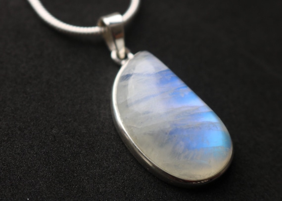 Rainbow Moonstone Pendant | 925 Sterling Silver