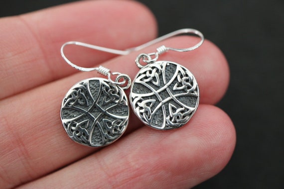 Celtic Cross Earrings | 925 Sterling Silver