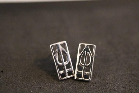 Rennie  Mackintosh Design Stud Earrings | 925 Sterling Silver
