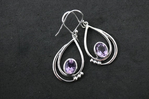 Amethyst Earrings | 925 Sterling Silver