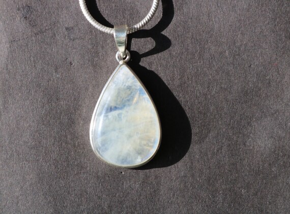 Rainbow Moonstone Pendant | 925 Sterling Silver