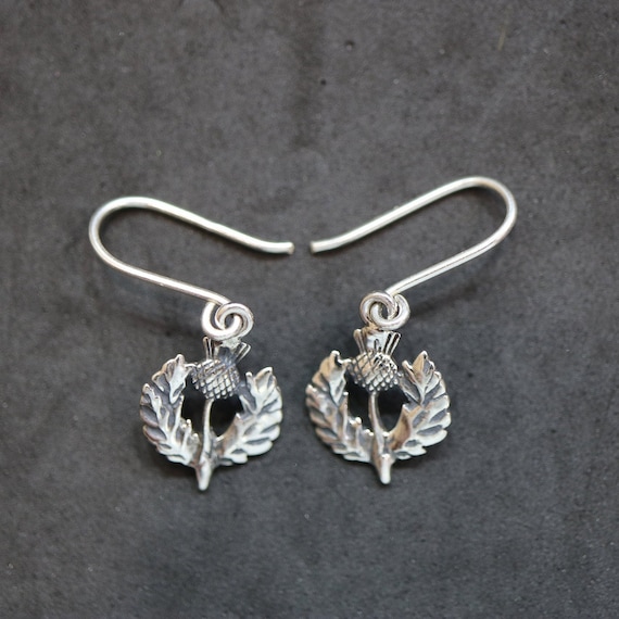 Scottish Thistle  Earrings | 925 Sterling Silver
