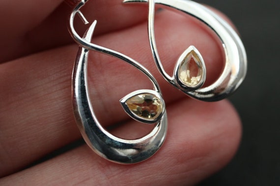 Yellow Topaz Earrings | 925 Sterling Silver