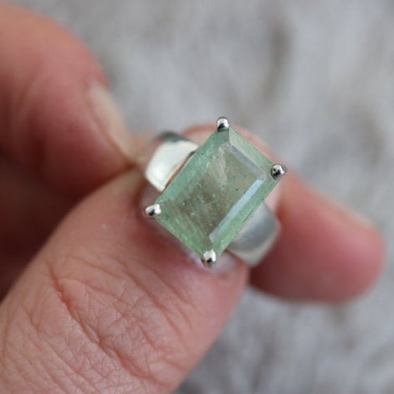 Aquamarine Ring | 925 Sterling Silver