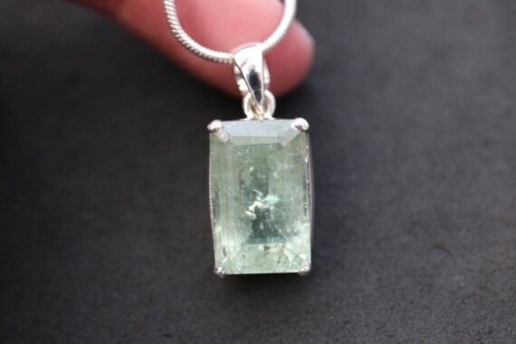 Aquamarine Pendant | 925 Sterling Silver